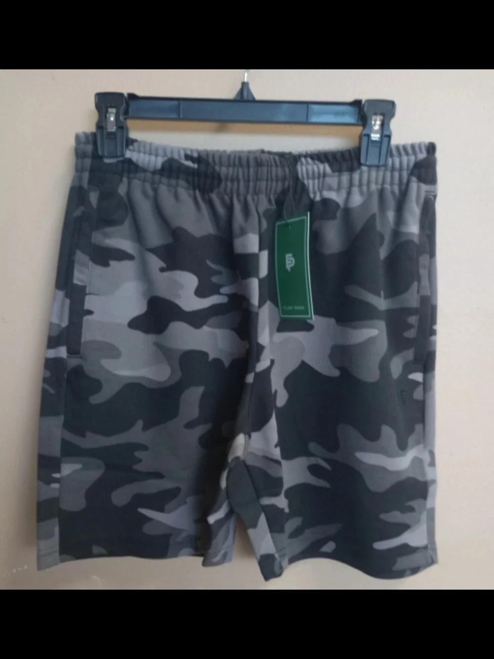 Men's Gray Camo Athletic Shorts - Unbranded